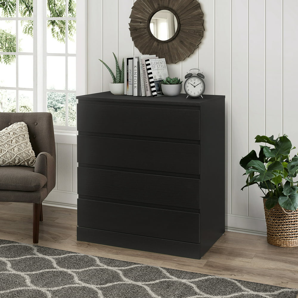 Brindle 4-Drawer Dresser, Black Oak, by Hillsdale Living Essentials ...