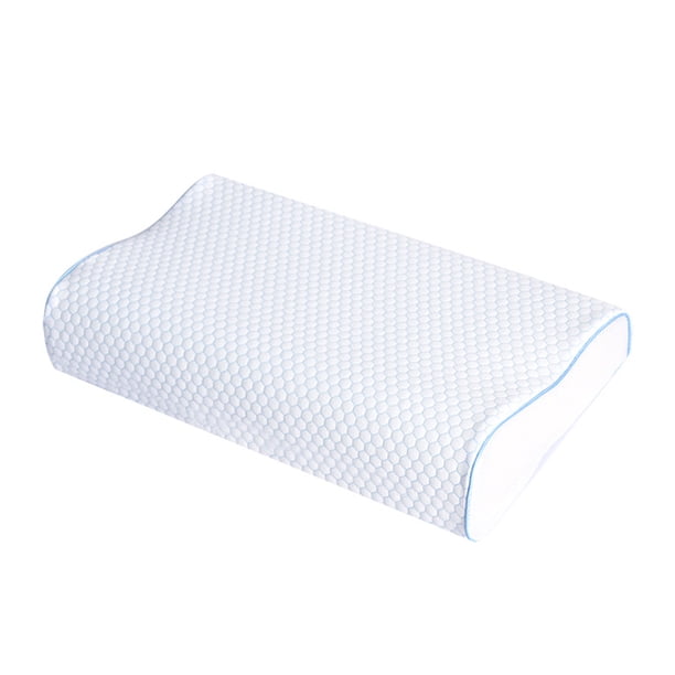 Almohada de espuma viscoelástica, diseño ergonómico para un soporte óptimo, rebote lento, material de alta calidad que garantiza un sueño cómodo para quienes duermen boca arriba, de costado y boca