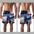 thumbnail image 3 of luoweisi Men's Beach Shorts Quick Dry Swim Trunks with Mesh Lining Dragonfly L, 3 of 5