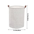 thumbnail image 2 of KMMYS Large Capacity Laundry Basket, Fabric Cotton and Linen Storage for Clothes, Toys, Shoes, Hats, Waterproof Home Organizer, Versatile Canvas Storage Bin for Nurseries, Bathrooms, Living Rooms, 2 of 6