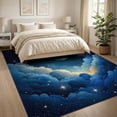 thumbnail image 3 of ODIKA 8'x10' Washable Area Rug Durable, Non-Slip Large Nebula Galaxy Starry Planets Motif Planetary Stars Themed for Living Room, Under Sectional, Family, 3 of 7