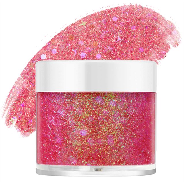 Glitter Gel For Body Face Hair And Lip Color Changing Glitter Gel Under Light,Green Makeup Eye Shadow