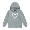thumbnail image 5 of Ruyang Girls Oversized Heart Hoodies Fall Winter Trendy Pullover Hoodie Pocket Personalized Graphic Hooded Sweatshirts, 5 of 6