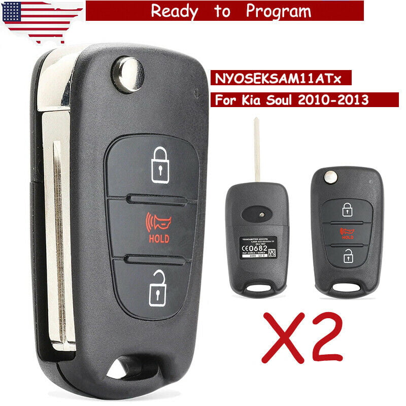 2 Replacement Remote Key FOB 315MHz ID46 for 2010-2013 Kia Soul NYOSEKSAM11ATx 