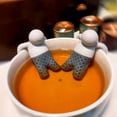 thumbnail image 3 of Tea Brewing Little Man Strainer, Abstract Mr. Tea Water Filter, Office Lazy Tea Gadget, Tea Separation Prank Gift, 3 of 4