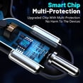 thumbnail image 3 of Youkk Convenient 4-Port Car Charger For Fast And Safe Charging On Go And Comes With LED Lights. black, 3 of 6