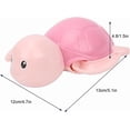 thumbnail image 3 of Termómetro de baño para bebé, control de temperatura del baño, temperatura segura del baño, juguetes flotantes, termómetro de baño para recién nacidos, lindo diseño de tortuga (rosa), 3 of 5