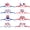 A, variant on Sktrjpolfis Independence Day Paper Glasses Set Plastic Patriotic Eyewear for 4th of July Party Supplies