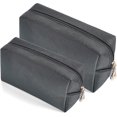 thumbnail image 1 of Bolsa de cosméticos minimalista LzGUNGY de cuero sintético 2 piezas para uso diario, 1 of 5