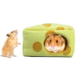 thumbnail image 3 of Nido cálido para dormir con forma de queso para hámster, cueva cálida para el invierno, suministros para mascotas, 3 of 10