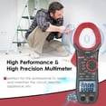 thumbnail image 4 of Njty 328D 600A Ac Clamp Meter Auto 6000 Counts 1.6-Inch Lcd Digital Ac True Rms Ncv Clamp Type Universal Meter Multipurpose For Measuring Ac/Dc Current Ac/Dc Voltage Temperature Resistance, 4 of 7