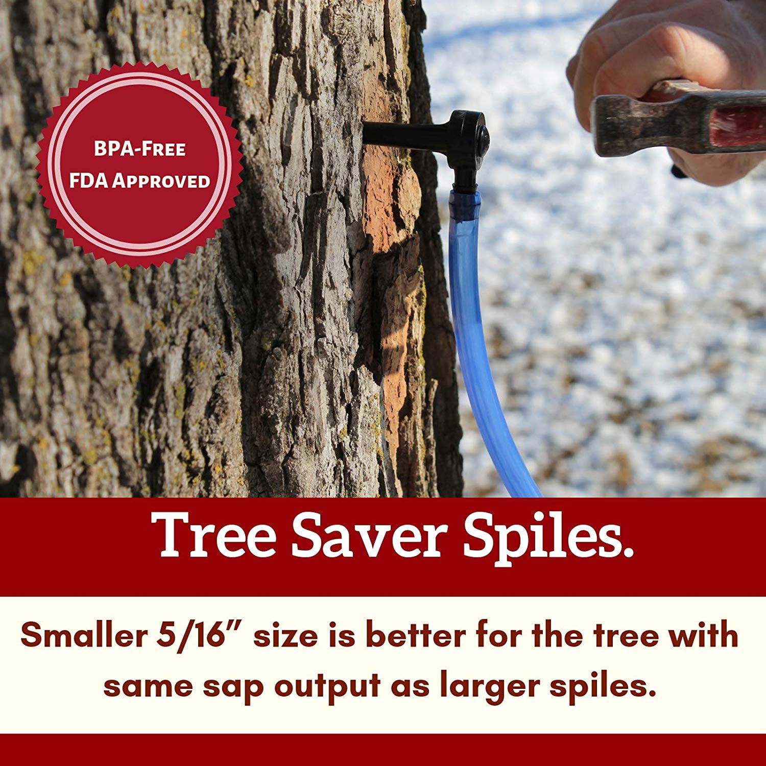 20 New Sugar Maple Taps spouts 5/16" for syrup sap Tree Saver Size. 