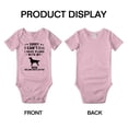 thumbnail image 3 of Sorry I Can't I Have Plans With My Irish Red And White Setter Love Pet Dog Baby Romper Infant (Pink, 6-12 Months), 3 of 5