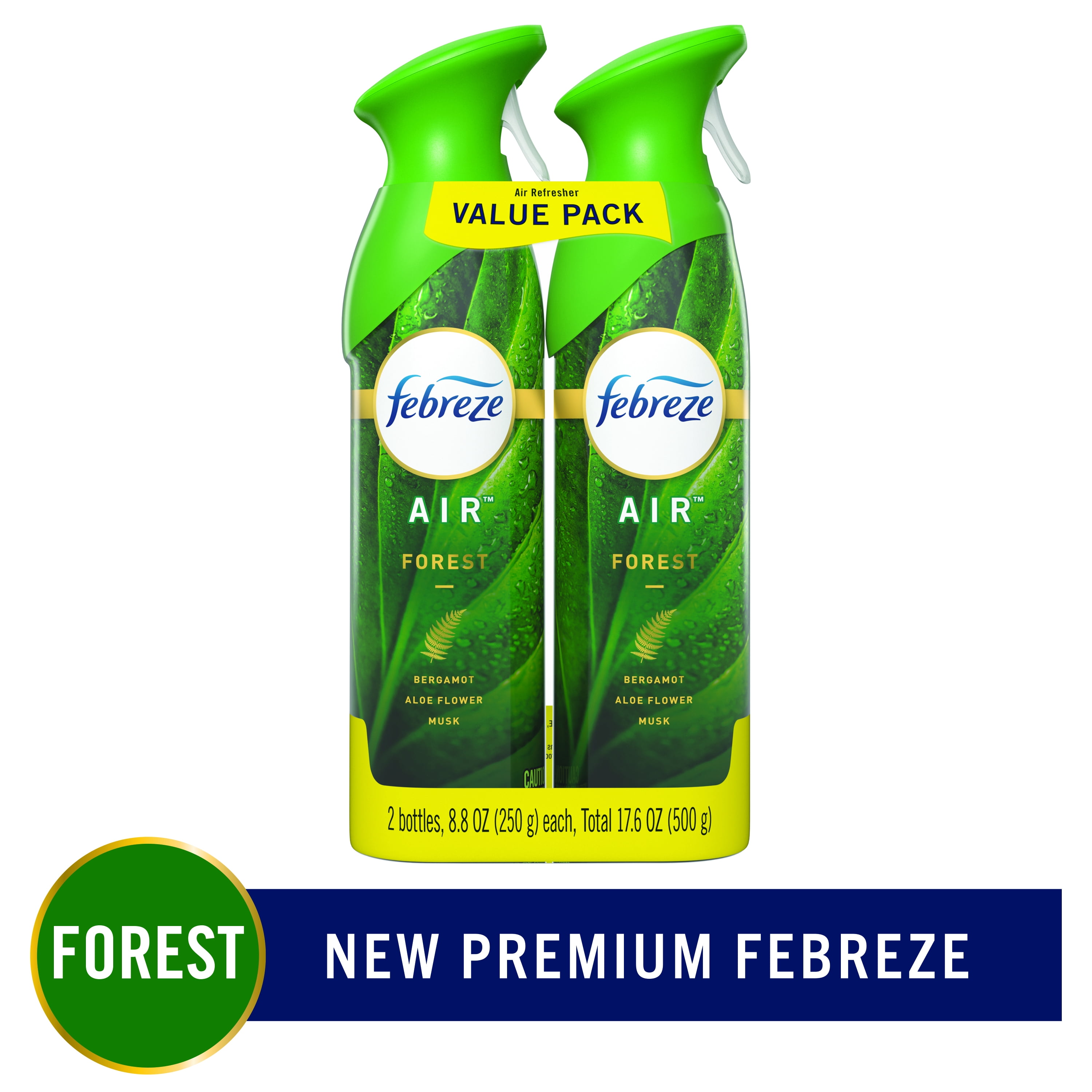 Febreze Air OdorEliminating Air Freshener, Forest Scent, 2 Ct, 8.8 Fl