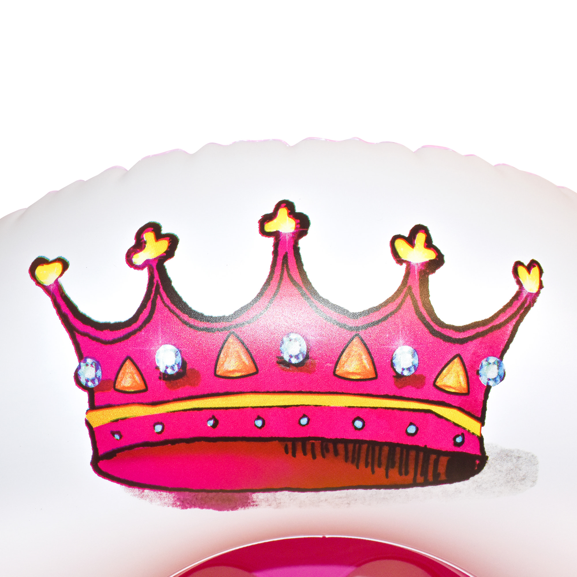 Rae Dunn Born To Sparkle -Toddler Float W/ Canopy, 27" Inflatable Water Ring Removable Canopy, CoCoNut Float, Age 18mo+