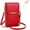 Red, variant on Anti Theft Leather Bag, Touchscreen Phone Crossbody Bag, Touch Screen Phone Purse with RFID Blocking Card Slots (Pink)