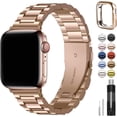 thumbnail image 1 of Correa Fullmosa Acero Inoxidable Rose Gold Compatible con Apple Watch Series 10/SE, 1 of 12