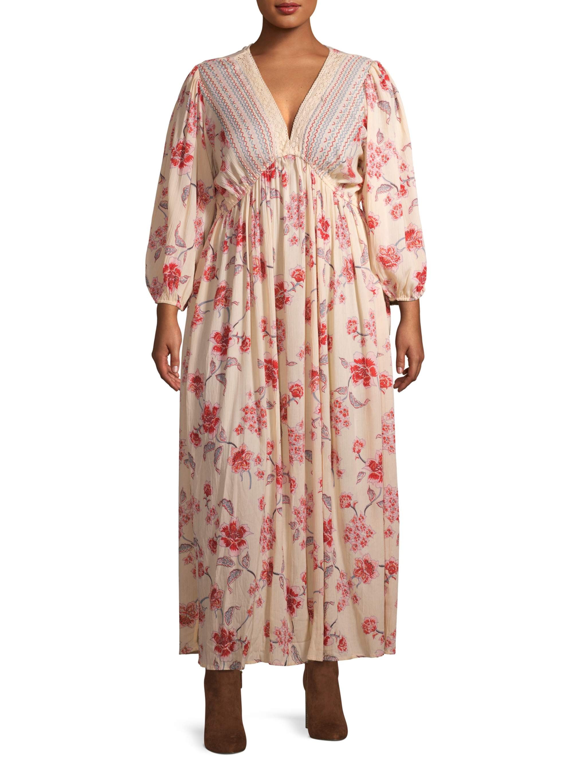 plus size gypsy maxi dress