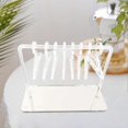 thumbnail image 4 of GROWTH TANK Modern Hangers Clear Acrylic Jewelry Display Rack 8 Hanger Ear Display Stand, 4 of 9