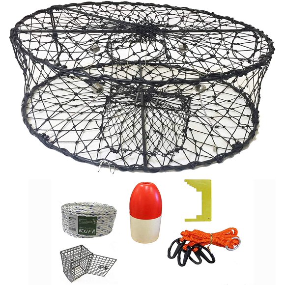 Foldable Crab Trap with Crabbing Accessory Kits