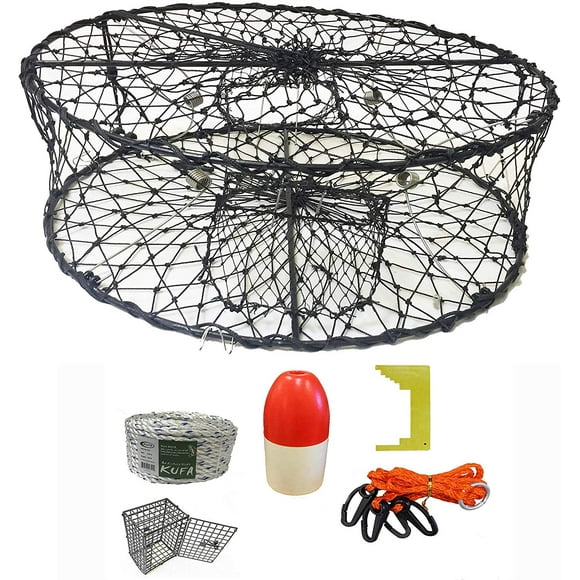 Foldable Crab Trap with Crabbing Accessory Kits