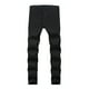 thumbnail image 4 of Pantalones vaqueros rectos y rasgados para hombre, informales, largos, de licra, 4 of 9