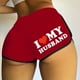 thumbnail image 3 of Pantalones Cortos para Mujeres de Cintura Alta Moda Casual Pantalones Cortos Sueltos Impresos Sexy, Cintura Elástica Cuerpos Pantalones Cortos de las Señoras, Vestir de Verano de Poliéster, 3 of 5