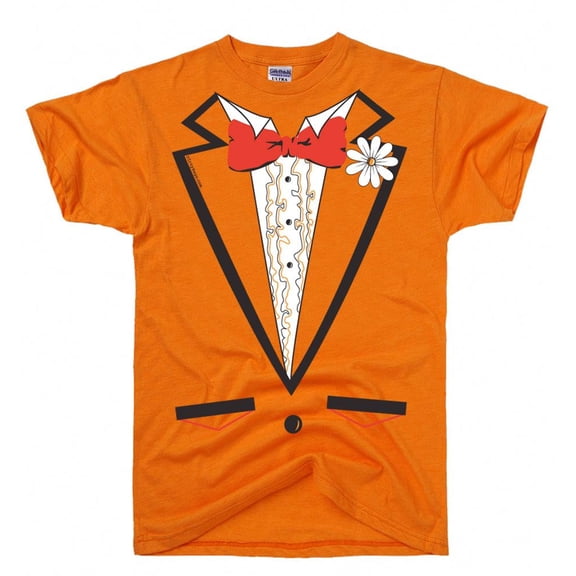 Orange Tuxedo TShirt Funny Costume Tee