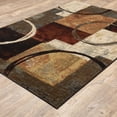 thumbnail image 3 of Oriental Weavers Hudson Area Rug - 2544B - 1'10" x 3'3" - in Brown/ Black - Modern Style, Stain Resistant, Family and Pet Friendly , Entryway, Bathroom Accent Rug, 3 of 9