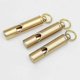 thumbnail image 2 of Loudest Brass Whistle | Best Premium Emergency Whistle | One Piece | Outdoor Survival Whistle | On Key-chain Or Hang Around Your Neck And Carry It Any, 2 of 4
