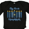thumbnail image 4 of Inktastic 1st Hanukkah Candles Boys or Girls Long Sleeve Baby Bodysuit, 4 of 5