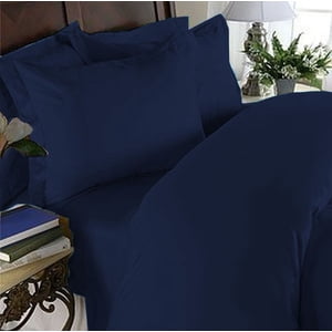 Elegant Comfort 3 Pièce 1500 Fil Count Luxe Ultra Soft Egyptian qualité Coziest Couvercle de couettes, Roi/Californie Roi, Bleu marine