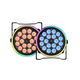 thumbnail image 1 of "2pcs 340w Cañon De Led Rgbw Par Dmx512 Iluminación De Fiesta Belug Negro ", 1 of 5