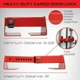 thumbnail image 4 of Equipment Lock Heavy Duty Cargo Door Lock - Powder Coated Steel Shipping Container Lock - Maximum Security Semi Trailer Door Lock - Semi Truck Accessories and Trailer Security (Keyed Differently), 4 of 5