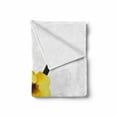 thumbnail image 2 of Letter Y Soft Flannel Fleece Blanket, Bell Flower Natural Representation in Abstract Design Nature Themed Print, Cozy Plush for Indoor and Outdoor Use, 60" x 80", Yellow Green Black, by Ambesonne, 2 of 6