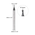 thumbnail image 2 of Uxcell 1mm Dia 4mm Shank 90 Degree Carbide AlTiSin Coated 2 Flutes Spotting Drill Bits, 2 of 7