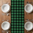 thumbnail image 6 of St Patricks Day Table Runner - 60 Inch Long, Kitchen Dining Table Runner Dresser Scarves, Spring Gold Coin Green Shamrock Plaid Farmhouse Decor for Coffee Tables Wedding Party Banquet, 6 of 8