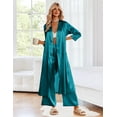 thumbnail image 6 of Ekouaer Silk Robes for Women Long Satin Bride Bridesmaid Wedding Party Robes Lightweight Sexy Sleepwear with Pockets, 6 of 7
