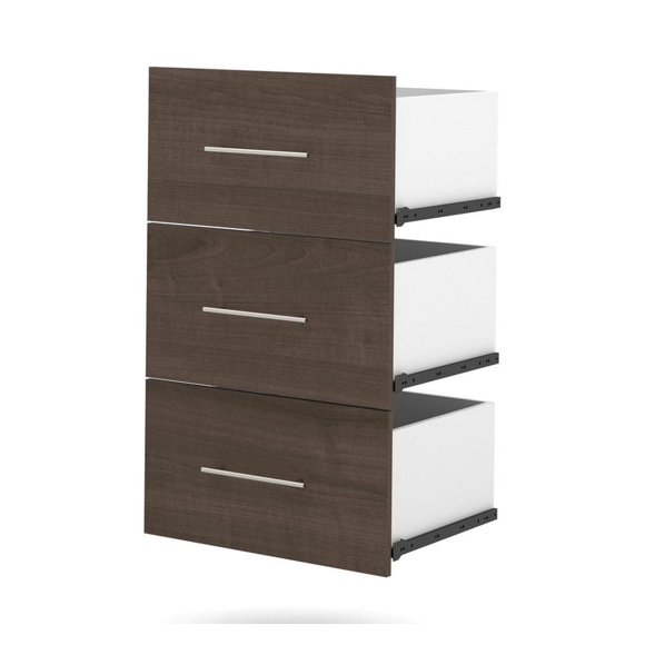 Ensemble de 3 tiroirs pour Unité de rangement 25" de Nebula par Bestar - Antigua