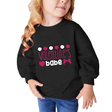 

YYYTop Cute Crewneck Sweatshirt Graphic for Kids Oversized Graphic Sweatshirt for Teens Toddler Kids Boys Girls Fashion Cute Solid Color Valentine s Day Heart Print Long Sleeve Top Hoodies Kid Clothe