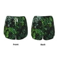 thumbnail image 3 of Gaeub Lush Foliage Green Plant Print Women's Athletic Shorts,High Waisted Running Shorts,Pocket Sporty Short,Gym Elastic Workout Shorts-X-Large, 3 of 7