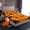 Orange B, variant on Homewish Halloween Pumpkin Lantern Print Twin Sheets,3D Initial Letter D Bedding,3pcs,1 Fitted Sheet and 1 Pillowcase