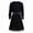 Black, variant on Mens Medieval Renaissance Knight Tunic Costume Long Sleeve Viking Pirate Warrior Robe with Belt for Stage Events