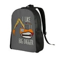 thumbnail image 2 of Fotbe I Like Big Digger Travel Laptop Backpack, Business Slim Sturdy Laptops Backpack, Water Resistant College School Computer Bag Gift for Men & Women Fits 15.6 Inch Notebook, 2 of 8