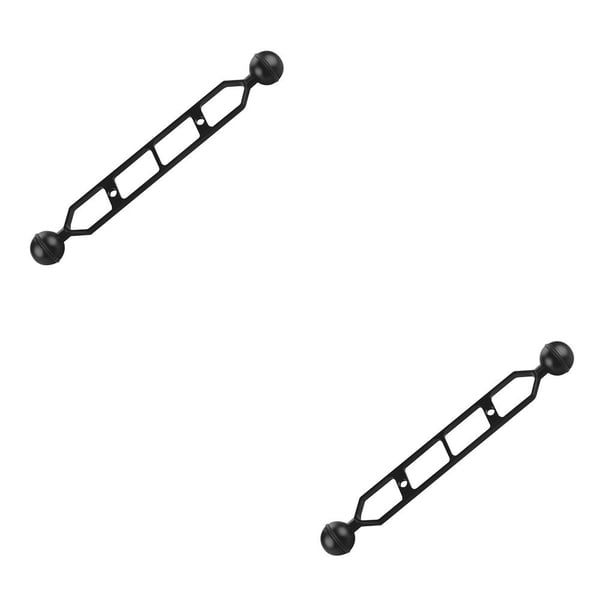 Sidaley 5 7 9 11 pulgadas cabeza de bola doble 1 adaptador de articulación brazo de extensión para abrazadera de mariposa subacuática montaje Type2 NO2