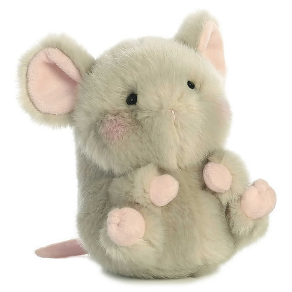 Aurora - Mini Gray Rolly Pet - 5" Frisk Mouse - Playful Stuffed Animal