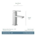 thumbnail image 2 of MOEN Revyl Single Hole Single Handle Bathroom Faucet in Chrome, Grey, 2 of 5