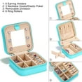 thumbnail image 2 of Travel Jewelry Box for Women Small Portable Travel Jewelry Box for Women Initial Organizer With Mirror Gifts for Girlfriend Wife Mother Daughter, 2 of 7