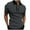 Dark Gray, variant on Yghzkop Men's Color Block Polo Shirt Half-Zip Lapel Short Sleeve Athleisure Top Moisture-Wicking Summer Casual Wear
