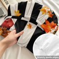 thumbnail image 4 of Twin Sze Fitted Sheet Set - Thanksgiving Truck 2 Piece Bedding Sets 16" Deep Pocket Fitted Sheet with 1 Pillowcase, Fall Maple Leaves Pumpkins Floral Striped Brushed Microfiber Hotel Bed Sheets, 4 of 9